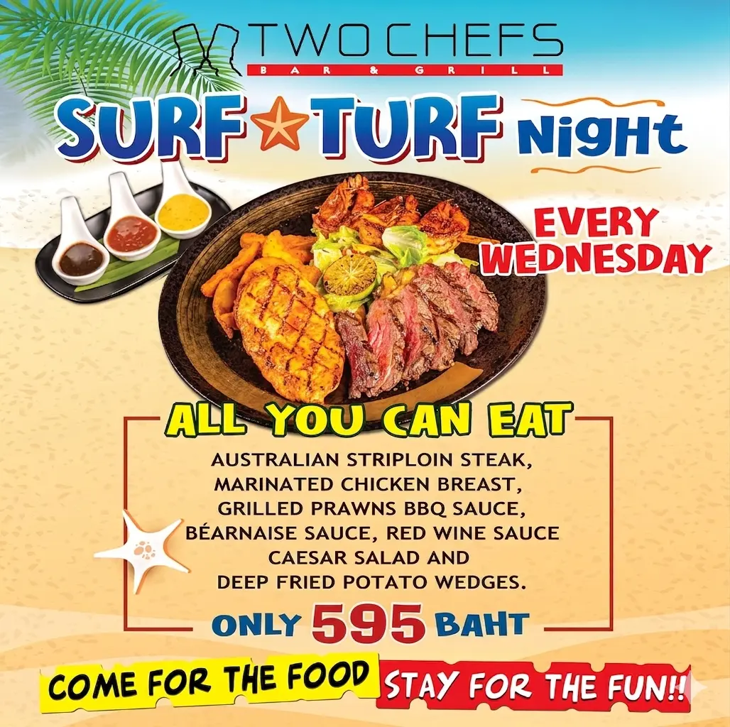 Surf & Turf Night at Two Chefs!