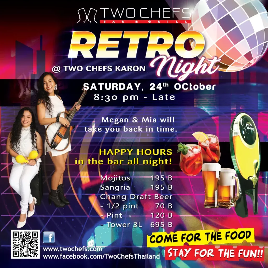 Retro Nightt @ Two Chefs Karon Beach - 24 October 2026